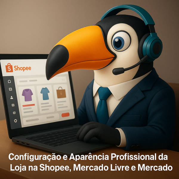 Configuração e Aparência Profissional da Loja na Shopee, Mercado Livre e Mercado Shops
