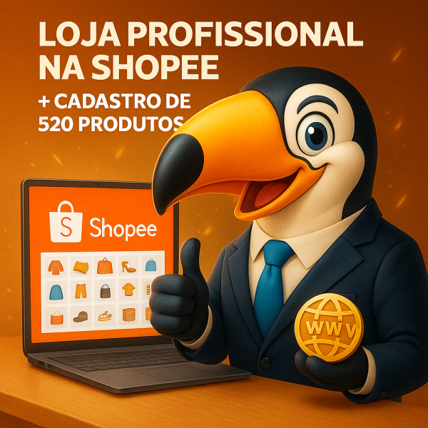 Loja Profissional na Shopee + Cadastro de 520 Produtos